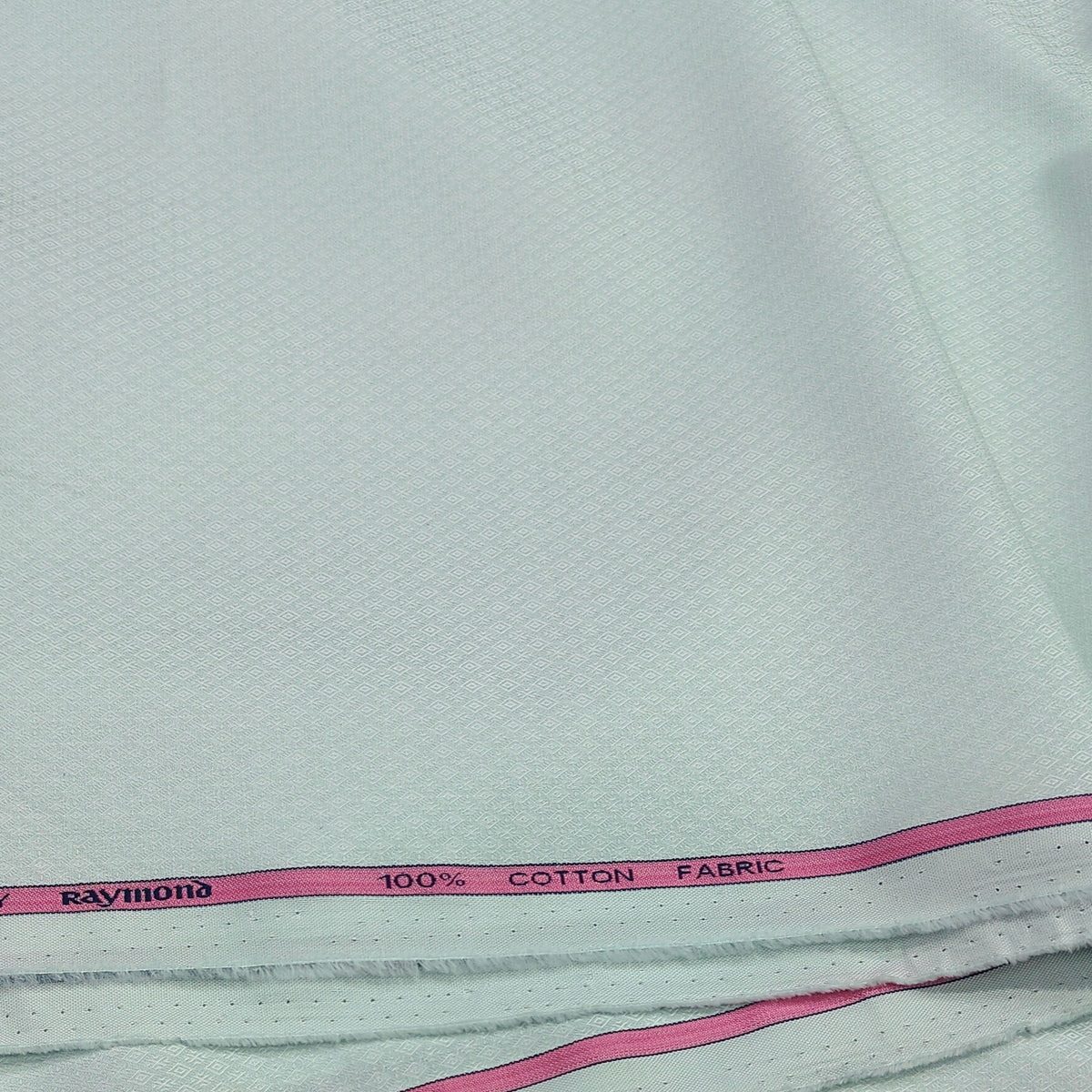 Shirt Fabric Raymond 100% Giza Cotton Premium Jacquard Colour Pistachio Green