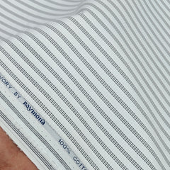Shirt Fabric Raymond 100% Giza Cotton Premium Jacquard With Lining Colour White