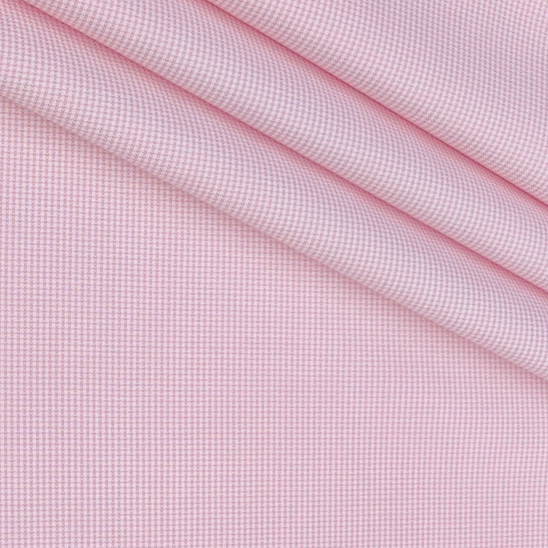 Shirt Fabric Raymond 100% Giza Cotton Premium Pin Check Colour Hot Pink