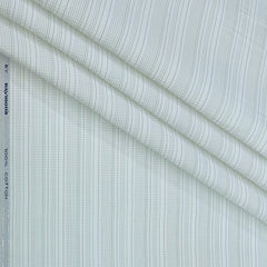 Shirt Fabric Raymond Premium Giza Cotton Lining With Dobby Colour Green N White