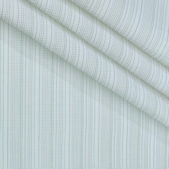 Shirt Fabric Raymond Premium Giza Cotton Lining With Dobby Colour Green N White