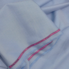 Shirt Fabric Raymond 100% Giza Cotton Jacquard Colour Light Blue