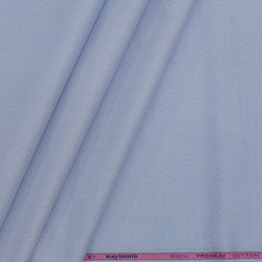 Shirt Fabric Raymond 100% Giza Cotton Jacquard Colour Light Blue