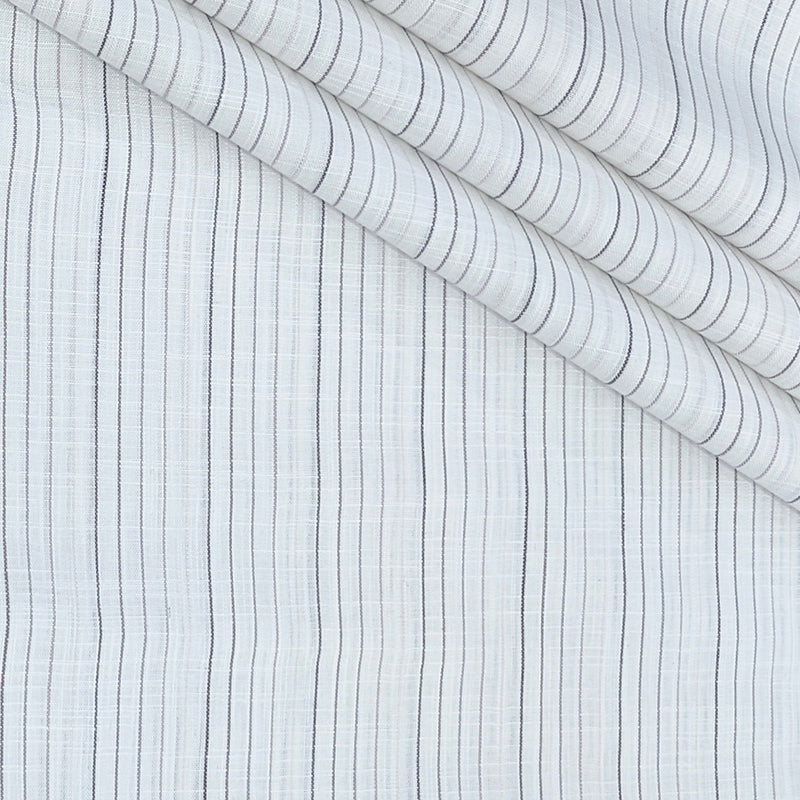Shirt Fabric Raymond 100% Cotton Lining With Slub Colour Grey N White
