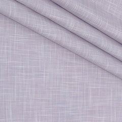 Shirt Fabric Raymond 100% Cotton Slub Colour Light Lavender