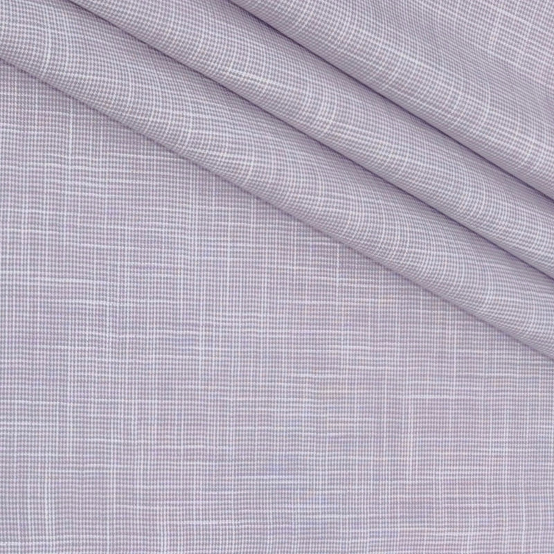 Shirt Fabric Raymond 100% Cotton Slub Colour Light Lavender