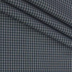 Shirt Fabric Raymond Premium Giza Small Cotton Check Colour Brownish Green