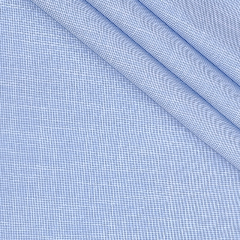 Shirt Fabric Raymond 100% Cotton Slub Colour Blue