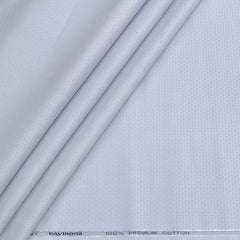 Shirt Fabric Raymond Premium Giza Cotton Dobby Colour Faded Blue