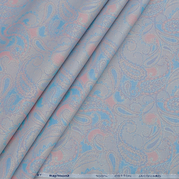 Shirt Fabric Raymond 100% Giza Cotton Jacquard Colour Multicolour