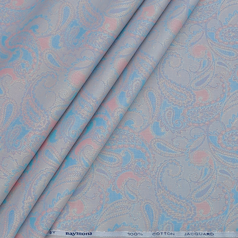 Shirt Fabric Raymond 100% Giza Cotton Jacquard Colour Multicolour