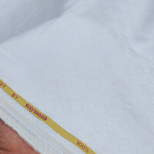 Shirt Fabric Raymond 100% Giza Cotton Jacquard Colour Baby Blue
