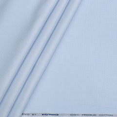 Shirt Fabric Raymond Premium Giza Cotton Dobby Colour Light Blue