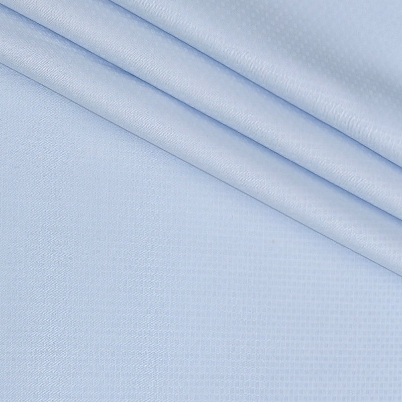 Shirt Fabric Raymond Premium Giza Cotton Dobby Colour Light Blue