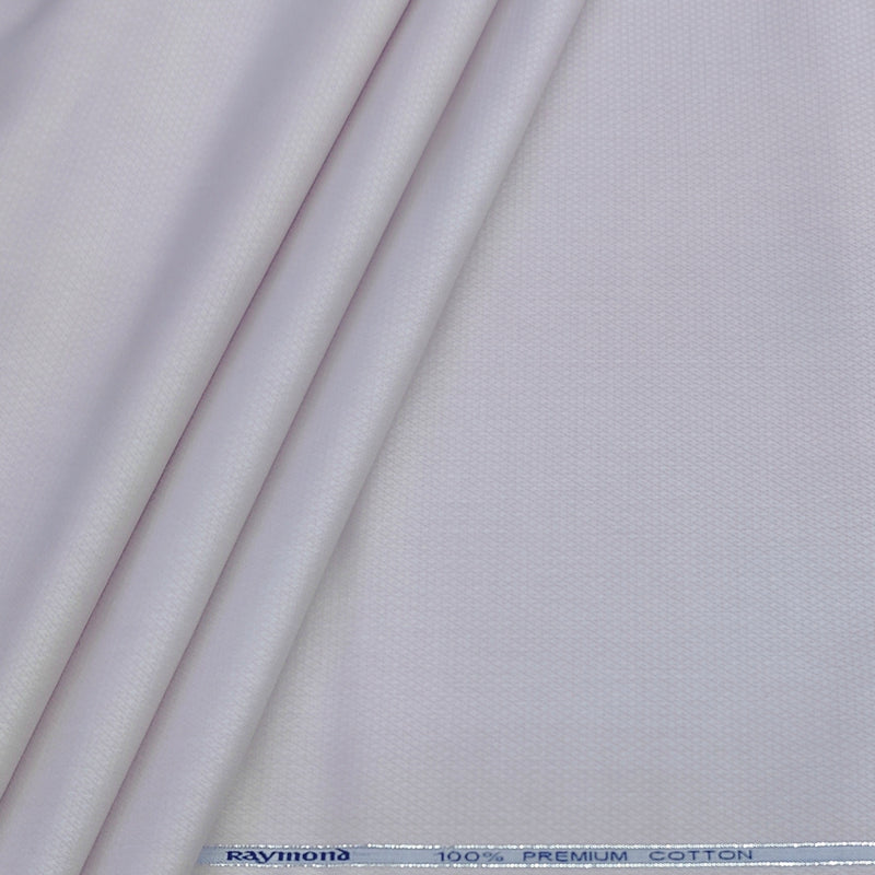 Shirt Fabric Raymond 100% Giza Cotton Jacquard Colour Fair Lavender