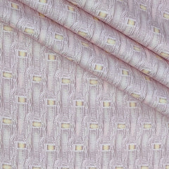 Shirt Fabric Raymond 100% Giza Cotton Print Colour Soft Pink