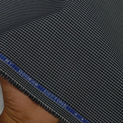 Shirt Fabric Donear Premium Giza Cotton Pin Check Colour Black N White