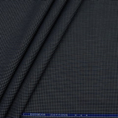 Shirt Fabric Donear Premium Giza Cotton Pin Check Colour Black N White