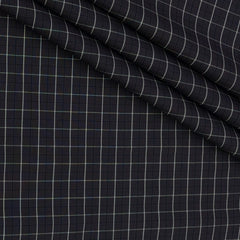 Shirt Fabric Donear Premium Giza Cotton Check Colour Brunette Brown