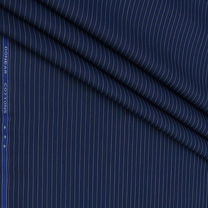 Shirt Fabric Donear Premium Giza Cotton Lining Colour Indigo Blue