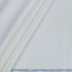 Shirt Fabric Soktas Premium Giza Cotton Fearless (stainless)Plain Colour White