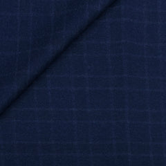 Tweed Blazer Fabric OCM Wool Blended Check Colour Classic Blue