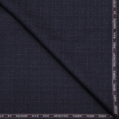 Tweed BlazerFabric Raymond Super 100s Count 100%Wool Check Colour Wine