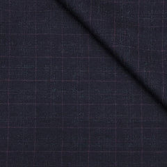 Tweed BlazerFabric Raymond Super 100s Count 100%Wool Check Colour Wine