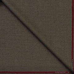 Tweed Blazer Fabric Raymond Wool Blended Herrinbone Colour Wood Brown
