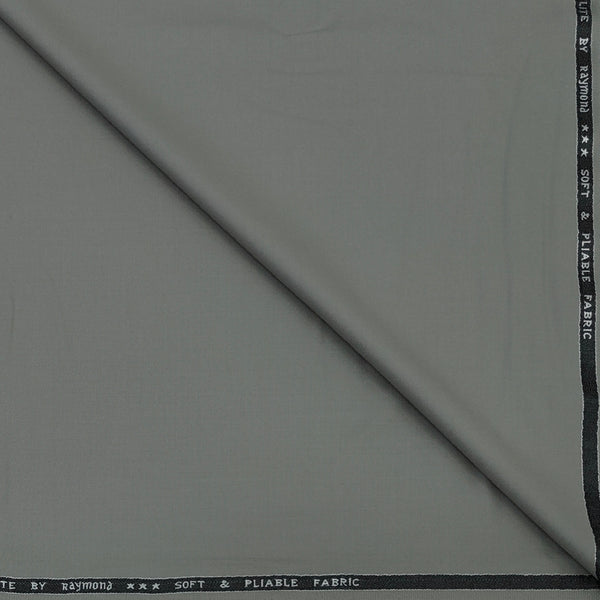 Trouser Fabric Raymond T/R Plain Color Greenish Grey