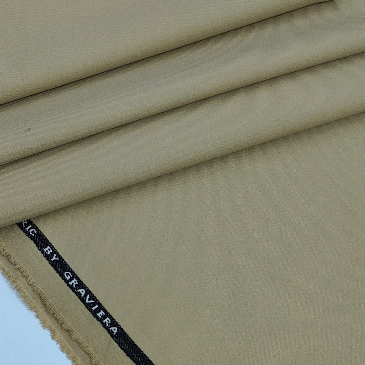 Suit Fabric Graviera 4Way Stretchable Plain Color Brown
