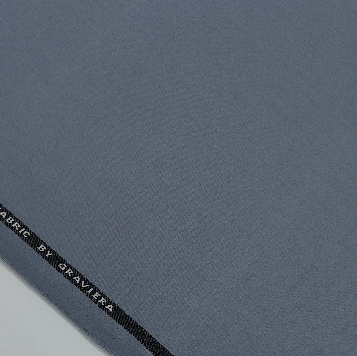 Suit Fabric Graviera 4Way Stretchable Plain Color Glacous Blue