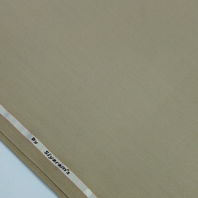Suit Fabric Siyaram PV Herrinbone Color Light Brown