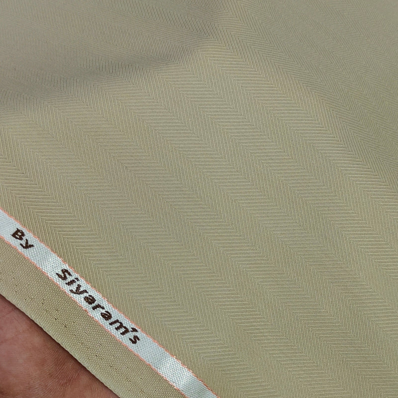 Suit Fabric Siyaram PV Herrinbone Color Light Brown