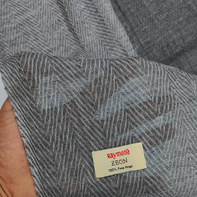 Raymond 100% Fine Pure Wool Scarf Colour Grey
