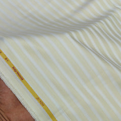 Shirt Fabric Raymond Regio Italia 2/120s Super Fine Giza Cotton Creaseless Lining Colour Yellow Cream