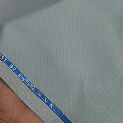 Suit Fabric Raymond Poly Viscose Plain Color Greenish Grey