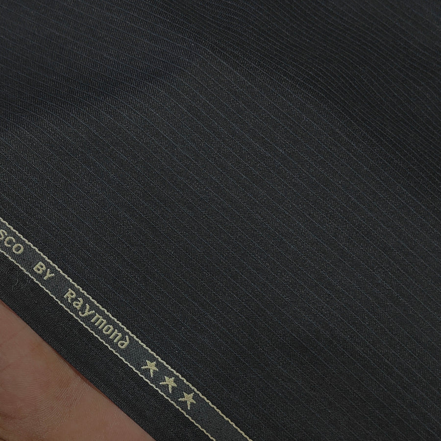 Suit Fabric Raymond Poly Viscose Small Lining Color Cobalt Davy's Grey