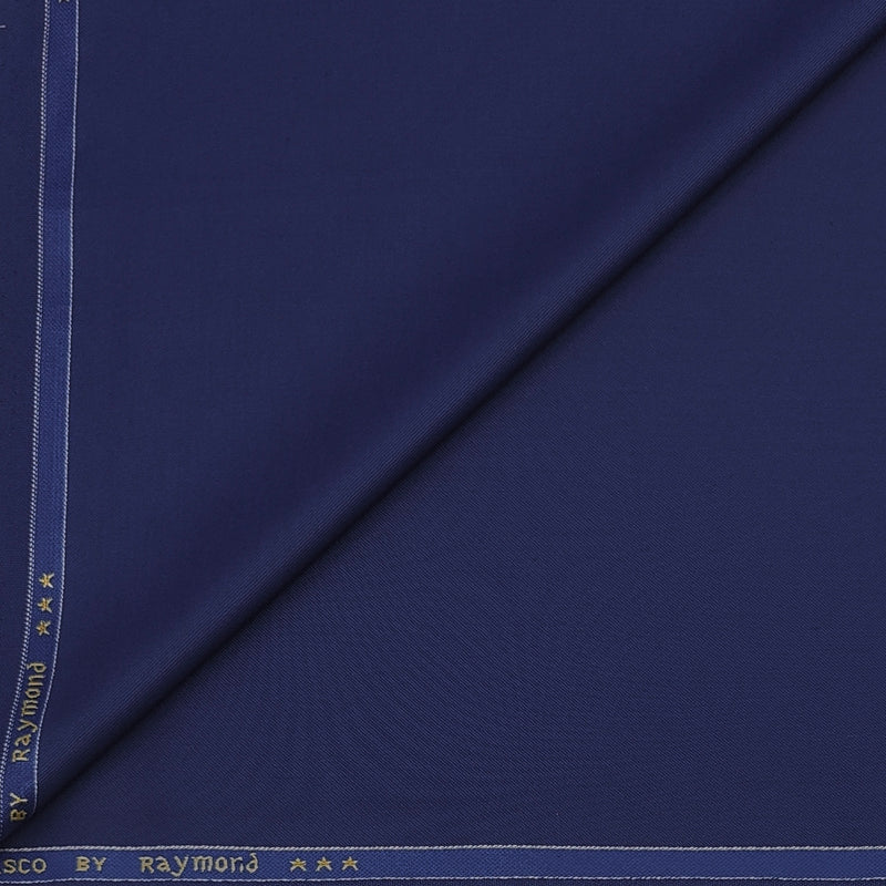 Suit Fabric Raymond Poly Viscose Plain Color Cobalt Blue