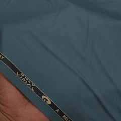 Pant Shirt Combo Vimal Ocean Blue TR Trouser With Light Blue Print Giza Cotton Shirt Fabric