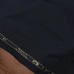 Pant Shirt Combo Vimal Blackish Blue TR Trouser With Green N White Print Giza Cotton Shirt Fabric