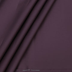 Trouser Fabric Donear LA Finish Lycra Pure Cotton Plain Colour Thistle