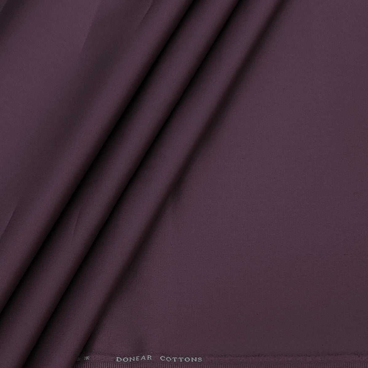 Trouser Fabric Donear LA Finish Lycra Pure Cotton Plain Colour Thistle