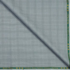 Trouser Fabric Reid & Taylor Super Fine Giza Cotton Mild Check Color Grey