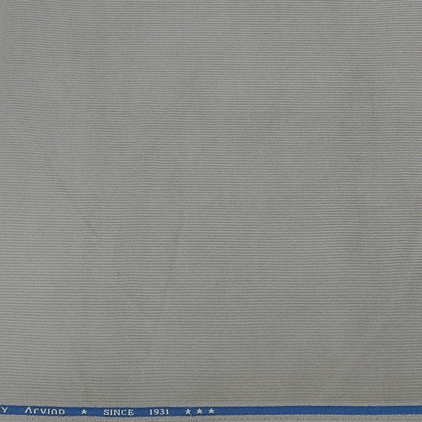 Corduroy Arvind Pure Cotton stretchable Trouser Fabric Colour Dusty Grey