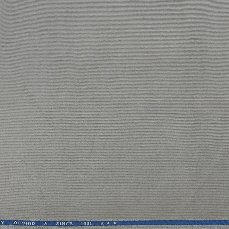 Corduroy Arvind Pure Cotton stretchable Trouser Fabric Colour Dusty Grey