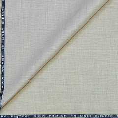 Trouser Fabric Raymond Linen Blended Plain Color Ash Brown