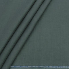 Trouser Fabric Raymond Pure Cotton Linen Look Color Emerald Green