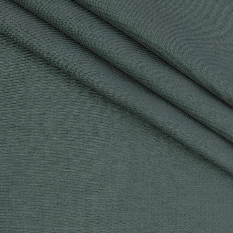Trouser Fabric Raymond Pure Cotton Linen Look Color Emerald Green