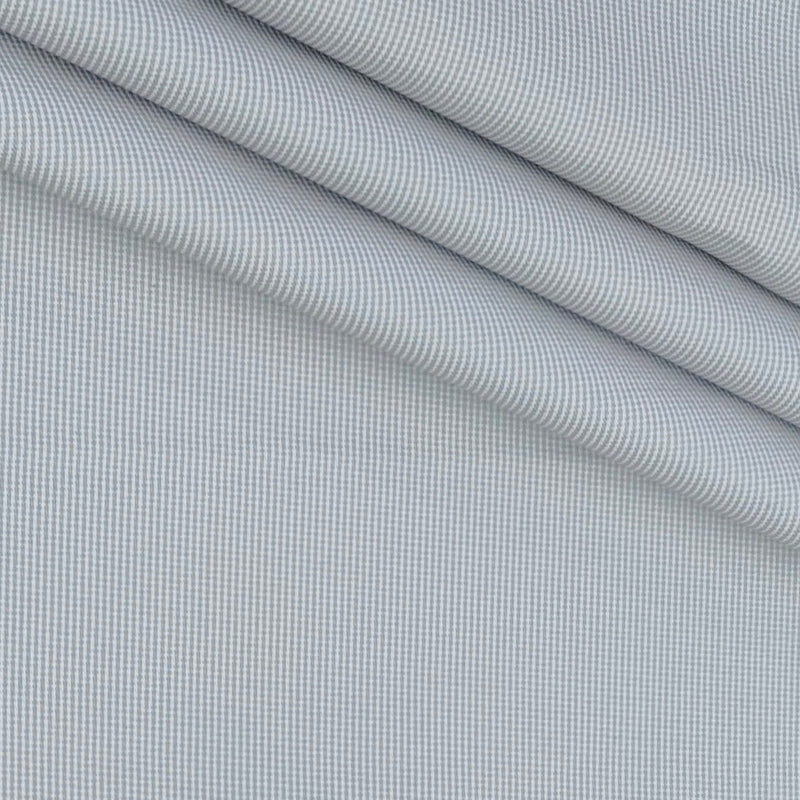 Trouser Fabric Raymond Poly Cotton Stretchable Pin Check Colour Ash Grey